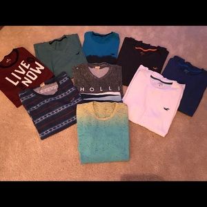 Lot of 9 Hollister Sleeved T-shirts all for $50